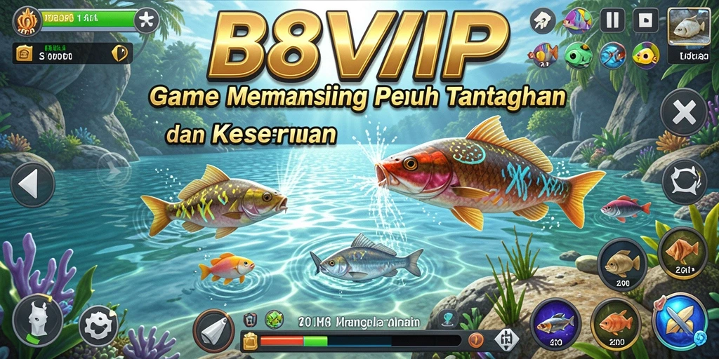 Gameplay B8VIP yang menampilkan suasana memancing yang seru.