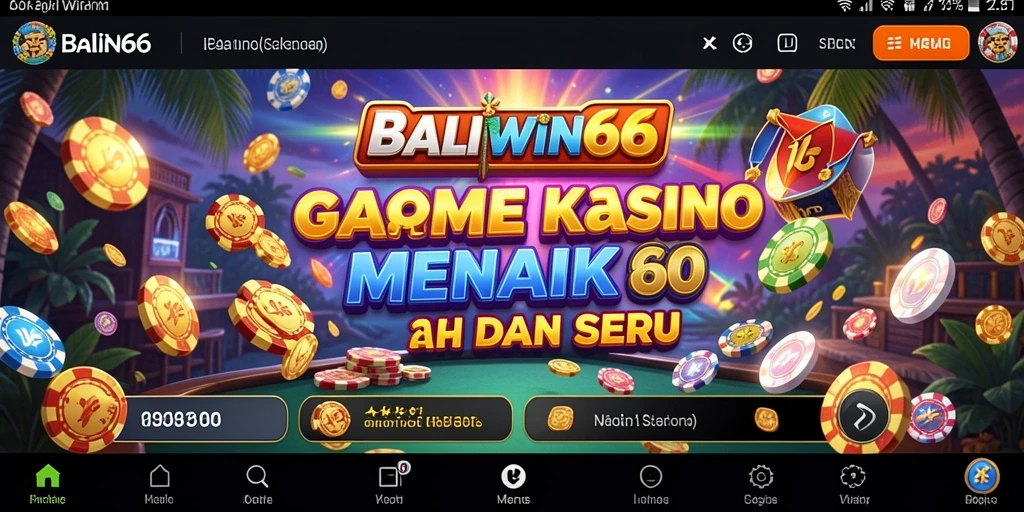 Tampilan gameplay seru dan menyenangkan dari BALIWIN66.