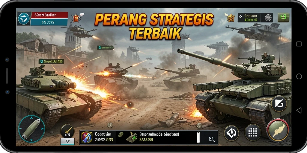 Tampilan gameplay D73 dengan aksi perang yang mendebarkan.