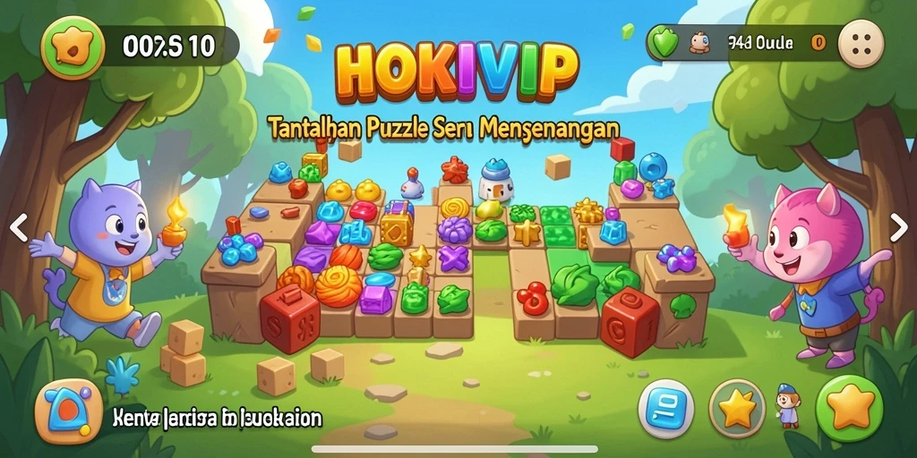 Tampilan gameplay HOKIVIP yang penuh tantangan dan teka-teki menarik.