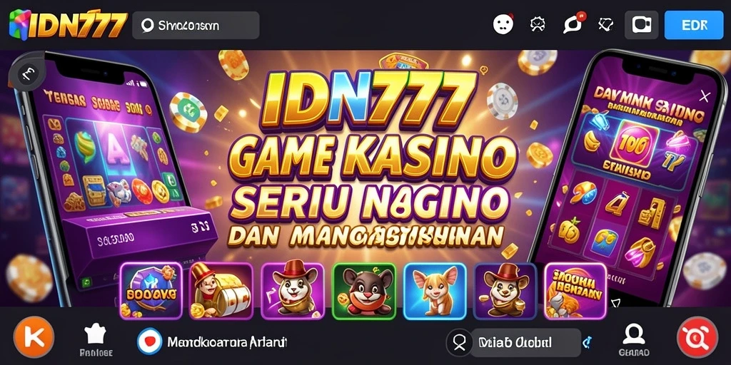 Tampilan gameplay IDN777 dengan suasana Kasino yang mendebarkan.