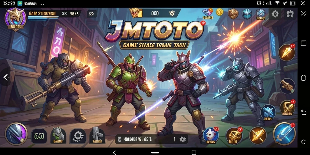Screenshot utama JMTOTO menunjukkan gameplay yang penuh strategi.