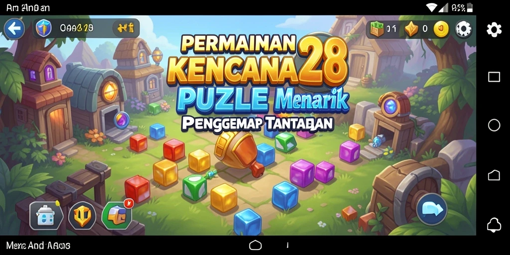 Tampilan gameplay KENCANA28 dengan tantangan puzzle yang menarik.