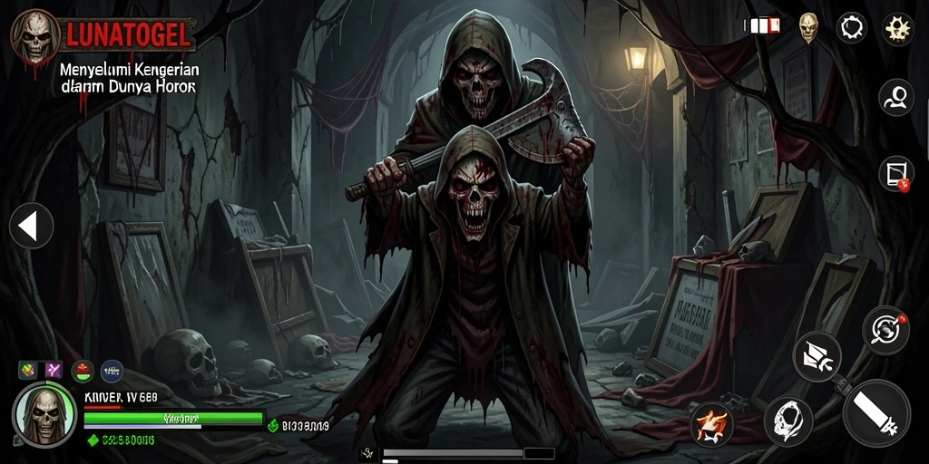 Screenshot menampilkan momen menegangkan di dalam game LUNATOGEL.