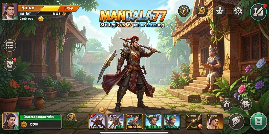 Tampilan gameplay MANDALA77 yang strategis dan dinamis.