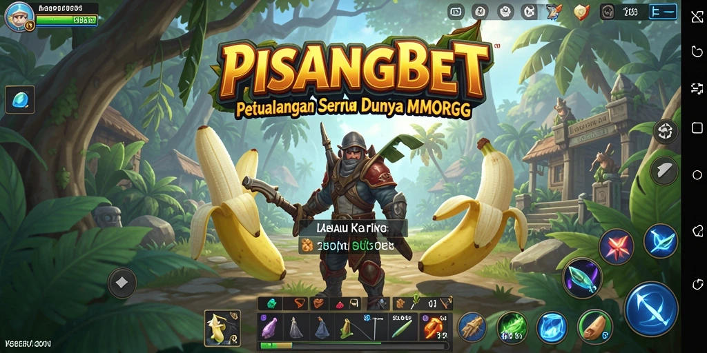 Tangkapan layar gameplay PISANGBET yang menampilkan pertarungan seru di dunia MMORPG.