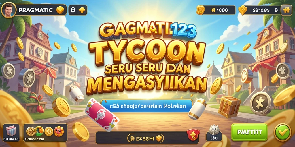 Tampilan gameplay PRAGMATIC123 yang menarik dengan elemen Tycoon.