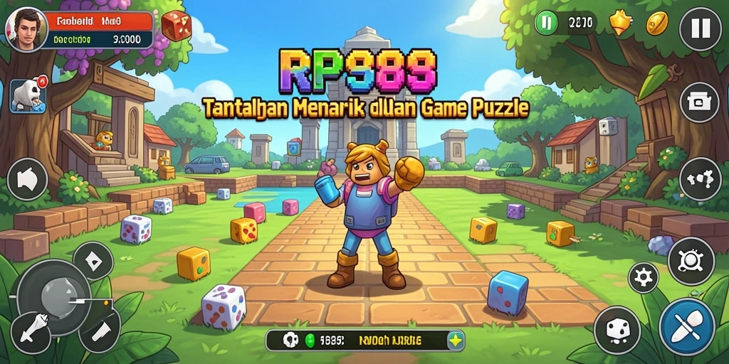 Tampilan gameplay yang menantang dan interaktif dalam RP888.