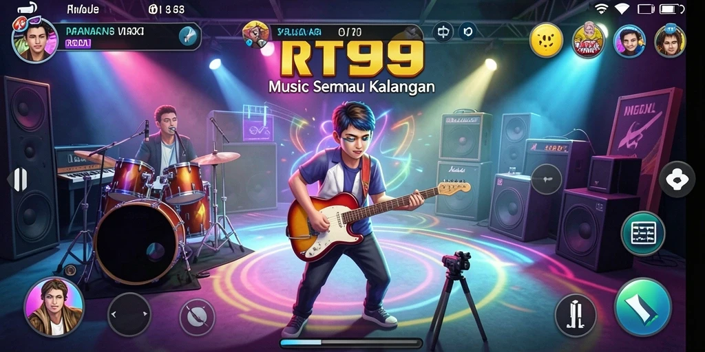 Tampilan gameplay RT99 yang interaktif dan penuh warna.