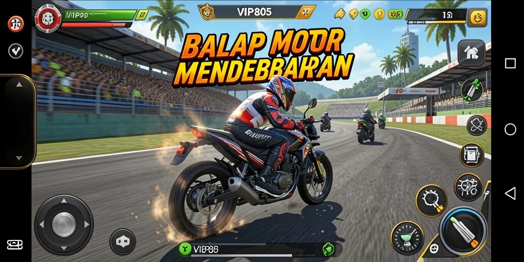 Visual gameplay yang seru dan menantang dari VIP805.